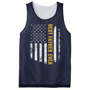 Best Father Ever American Flag Fathers Day Mesh Reversible Basketball Jersey Tank