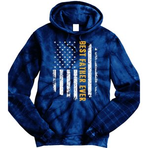 Best Father Ever American Flag Fathers Day Tie Dye Hoodie