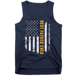 Best Father Ever American Flag Fathers Day Tank Top