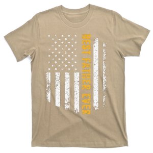 Best Father Ever American Flag Fathers Day T-Shirt