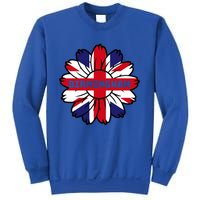 British Flag England Uk Sunflower Birmingham Union Jack Meaningful Gift Sweatshirt