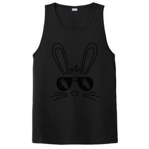 Bunny Face Easter Day Sunglasses Carrot PosiCharge Competitor Tank