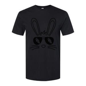 Bunny Face Easter Day Sunglasses Carrot Softstyle CVC T-Shirt