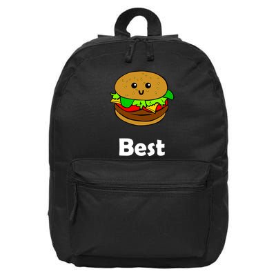 Best Friends Ever Hamburger French Fries Soda T 16 in Basic Backpack