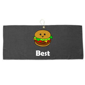 Best Friends Ever Hamburger French Fries Soda T Large Microfiber Waffle Golf Towel