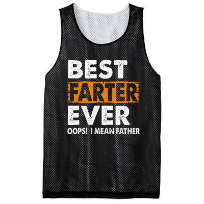 Best Farter Ever I Mean Father Fathers Day Mesh Reversible Basketball Jersey Tank