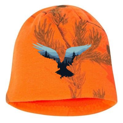 Beautiful Flying Eagle Night Sky Forest Bird Silhouette Cute Gift Kati - Camo Knit Beanie