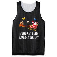 Books For Everybody Santa Christmas Book Lovers Book Readers Mesh Reversible Basketball Jersey Tank