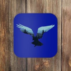 Beautiful Flying Eagle Night Sky Forest Bird Silhouette Gift Coaster