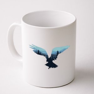 Beautiful Flying Eagle Night Sky Forest Bird Silhouette Gift Coffee Mug