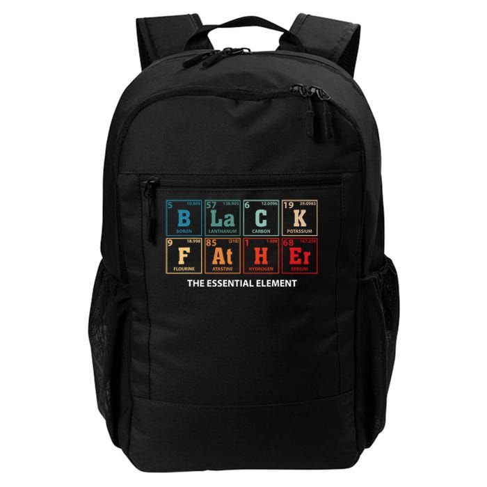 Black Father Essential Element Fathers Day Funny Black Dad Daily Commute Backpack