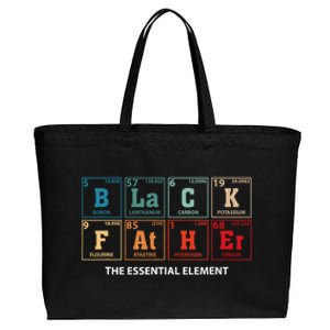 Black Father Essential Element Fathers Day Funny Black Dad Cotton Canvas Jumbo Tote