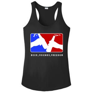 BFF Beer Friends Freedom Ladies PosiCharge Competitor Racerback Tank