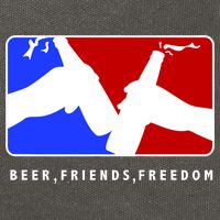 BFF Beer Friends Freedom Cotton Canvas Backpack