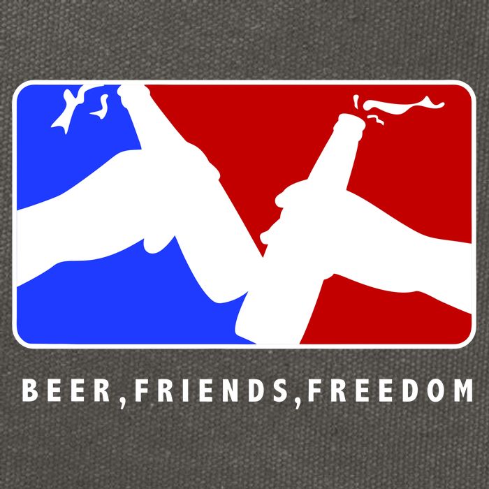 BFF Beer Friends Freedom Cotton Canvas Backpack