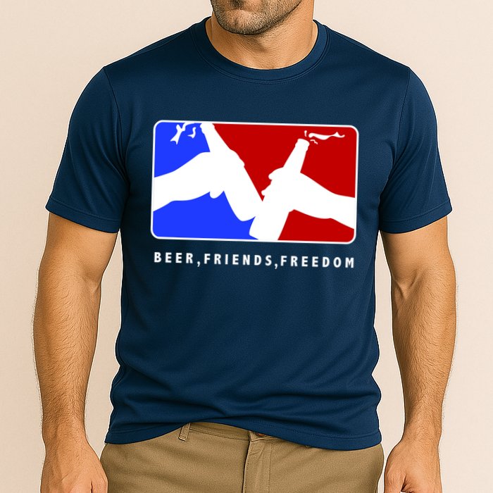 BFF Beer Friends Freedom Cooling Performance Crew T-Shirt