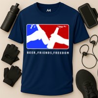 BFF Beer Friends Freedom Cooling Performance Crew T-Shirt