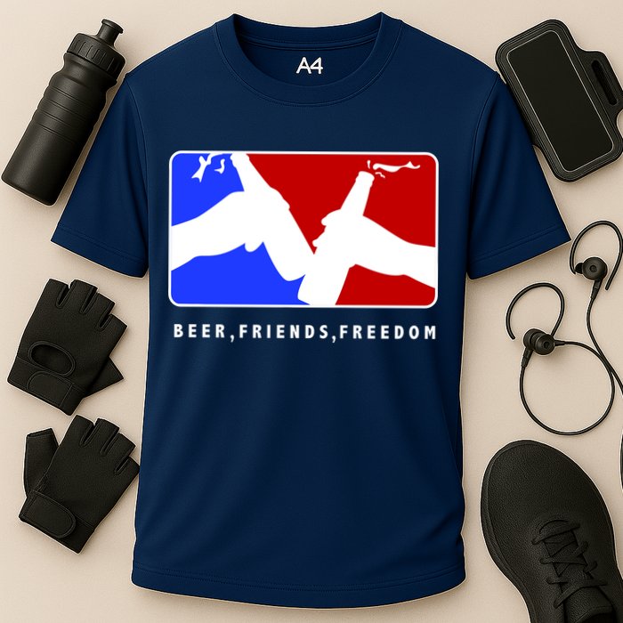 BFF Beer Friends Freedom Cooling Performance Crew T-Shirt