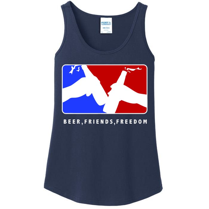 BFF Beer Friends Freedom Ladies Essential Tank