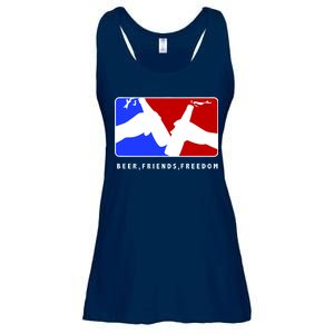 BFF Beer Friends Freedom Ladies Essential Flowy Tank