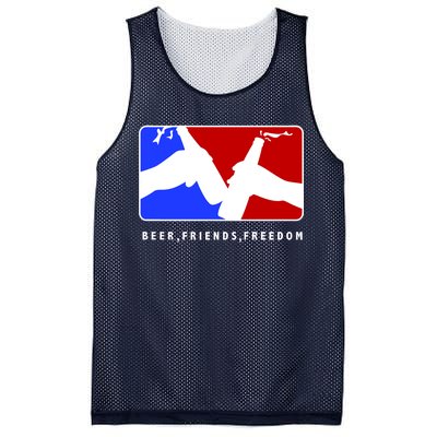 BFF Beer Friends Freedom Mesh Reversible Basketball Jersey Tank