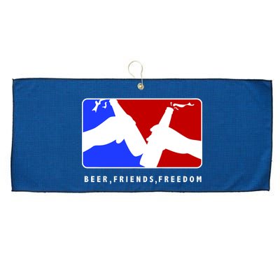 BFF Beer Friends Freedom Large Microfiber Waffle Golf Towel