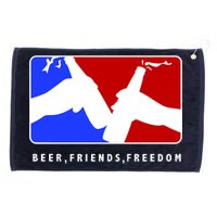 BFF Beer Friends Freedom Grommeted Golf Towel