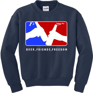 BFF Beer Friends Freedom Kids Sweatshirt