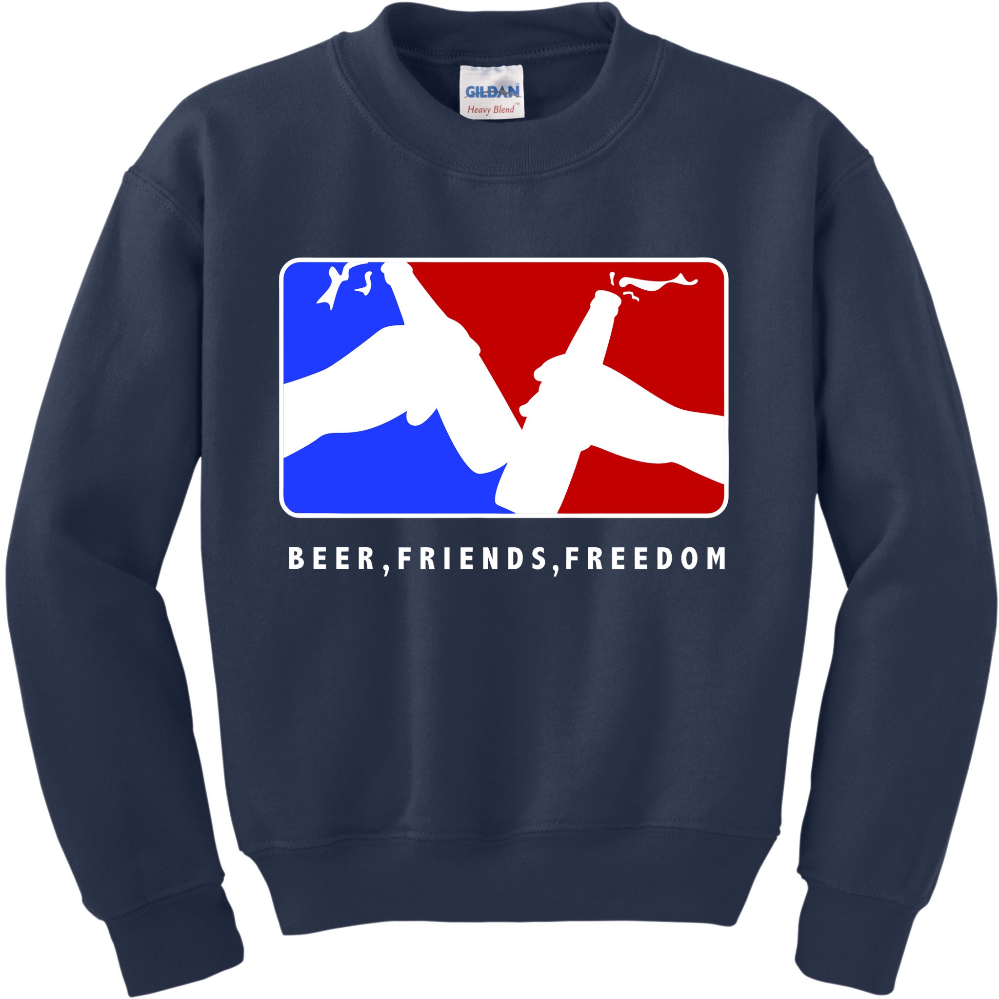 BFF Beer Friends Freedom Kids Sweatshirt