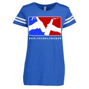 BFF Beer Friends Freedom Enza Ladies Jersey Football T-Shirt