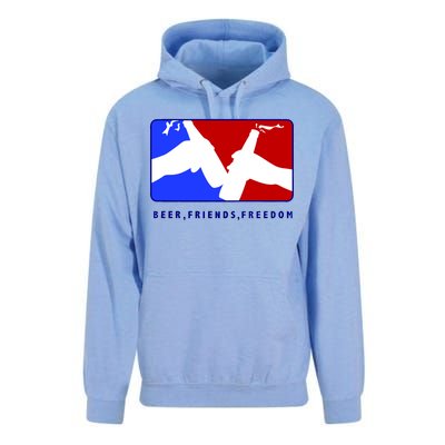 BFF Beer Friends Freedom Unisex Surf Hoodie