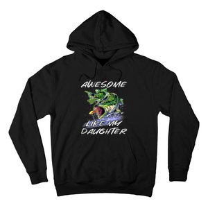 Bass Fishing FatherS Day Awesome Like My Daughter Hoodie