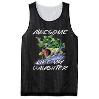 Bass Fishing FatherS Day Awesome Like My Daughter Mesh Reversible Basketball Jersey Tank