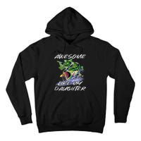 Bass Fishing FatherS Day Awesome Like My Daughter Tall Hoodie