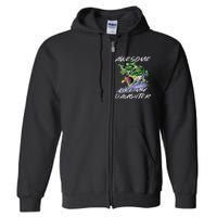 Bass Fishing FatherS Day Awesome Like My Daughter Full Zip Hoodie