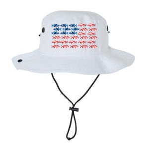 Bass Fishing Fish Lover American Flag Patriotic 4th Of July Cool Gift Legacy Cool Fit Booney Bucket Hat