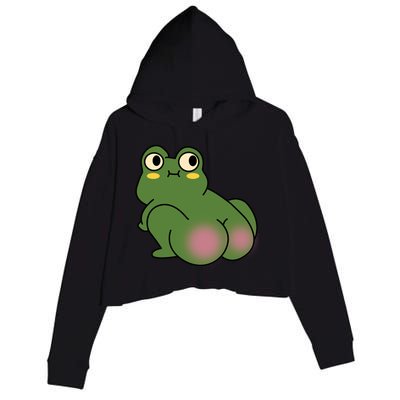 Butt Frog Funny FroggyS Flippered Fancy Crop Fleece Hoodie