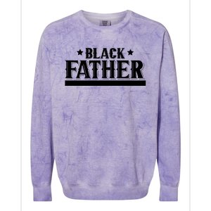 Black Father Father's Day Classic Colorblast Crewneck Sweatshirt