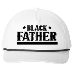 Black Father Father's Day Classic Snapback Five-Panel Rope Hat