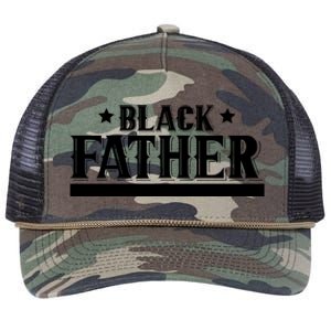 Black Father Father's Day Classic Retro Rope Trucker Hat Cap