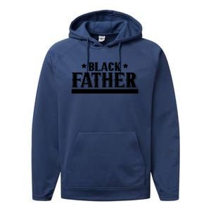 Black Father Father's Day Classic Performance Fleece Hoodie