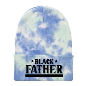 Black Father Father's Day Classic Tie Dye 12in Knit Beanie