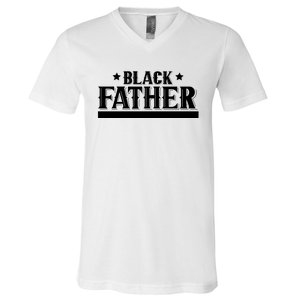 Black Father Father's Day Classic V-Neck T-Shirt