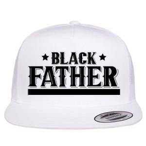 Black Father Father's Day Classic Flat Bill Trucker Hat