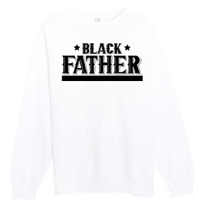 Black Father Father's Day Classic Premium Crewneck Sweatshirt