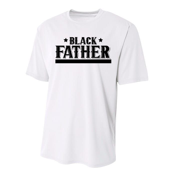 Black Father Father's Day Classic Performance Sprint T-Shirt