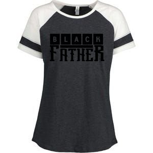 Black Father Father's Day Gift Enza Ladies Jersey Colorblock Tee