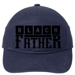 Black Father Father's Day Gift 7-Panel Snapback Hat