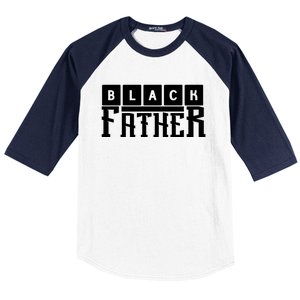 Black Father Father's Day Gift Baseball Sleeve Shirt