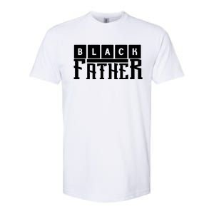 Black Father Father's Day Gift Softstyle CVC T-Shirt